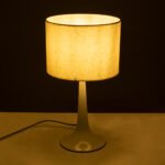 GLOBOSTAR® AMBROSIA 01395 Μοντέρνο Επιτραπέζιο Φωτιστικό Πορτατίφ με Ντουί 1 x E27 AC 220-240V IP20 - Λευκό - Μ25 x Π25 x Υ46cm - Image 3