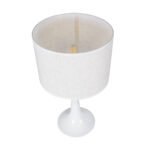 GLOBOSTAR® AMBROSIA 01395 Μοντέρνο Επιτραπέζιο Φωτιστικό Πορτατίφ με Ντουί 1 x E27 AC 220-240V IP20 - Λευκό - Μ25 x Π25 x Υ46cm - Image 7