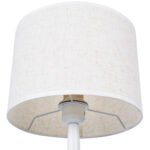 GLOBOSTAR® AMBROSIA 01395 Μοντέρνο Επιτραπέζιο Φωτιστικό Πορτατίφ με Ντουί 1 x E27 AC 220-240V IP20 - Λευκό - Μ25 x Π25 x Υ46cm - Image 8