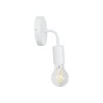 GLOBOSTAR® DON 01397 Vintage Φωτιστικό Τοίχου - Απλίκα με Ντουί 1 x E27 AC 220-240V IP20 - Λευκό - Μ10 x Π7 x Υ16cm - Image 4