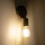 GLOBOSTAR® DON 01398 Vintage Φωτιστικό Τοίχου - Απλίκα με Ντουί 1 x E27 AC 220-240V IP20 - Χάλκινο Εφέ Σκουριάς - Μ10 x Π7 x Υ16cm - Image 3