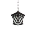 GLOBOSTAR® LINCOLN 01399 Vintage Κρεμαστό Φωτιστικό Οροφής με Ντουί 1 x E27 AC 220-240V IP20 - Καφέ & Διάφανο - Μ19 x Π19 x Υ20cm - Image 6