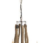 GLOBOSTAR® VICTORIAN 01404 Vintage Κρεμαστό Φωτιστικό Οροφής με Ντουί 6 x E14 AC 220-240V IP20 - Χάλκινο Εφέ Σκουριάς & Μπεζ - Μ85 x Π85 x Υ85cm - Image 10