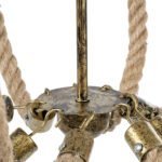 GLOBOSTAR® VICTORIAN 01405 Vintage Κρεμαστό Φωτιστικό Οροφής με Ντουί 8 x E14 AC 220-240V IP20 - Μπρούτζινο Εφέ Σκουριάς & Μπεζ - Μ87 x Π87 x Υ80cm - Image 9