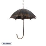GLOBOSTAR® UMBRELLA 01406 Vintage Κρεμαστό Φωτιστικό Οροφής με Ντουί 5 x E27 AC 220-240V IP20 - Χάλκινο - Μ60 x Π60 x Y65cm