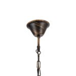 GLOBOSTAR® UMBRELLA 01406 Vintage Κρεμαστό Φωτιστικό Οροφής με Ντουί 5 x E27 AC 220-240V IP20 - Χάλκινο - Μ60 x Π60 x Y65cm - Image 12