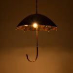 GLOBOSTAR® UMBRELLA 01406 Vintage Κρεμαστό Φωτιστικό Οροφής με Ντουί 5 x E27 AC 220-240V IP20 - Χάλκινο - Μ60 x Π60 x Y65cm - Image 3
