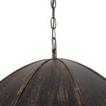 GLOBOSTAR® UMBRELLA 01406 Vintage Κρεμαστό Φωτιστικό Οροφής με Ντουί 5 x E27 AC 220-240V IP20 - Χάλκινο - Μ60 x Π60 x Y65cm - Image 9
