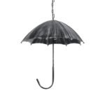 GLOBOSTAR® UMBRELLA 01407 Vintage Κρεμαστό Φωτιστικό Οροφής με Ντουί 5 x E27 AC 220-240V IP20 - Ασημί - Μ60 x Π60 x Y65cm - Image 2