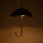 GLOBOSTAR® UMBRELLA 01407 Vintage Κρεμαστό Φωτιστικό Οροφής με Ντουί 5 x E27 AC 220-240V IP20 - Ασημί - Μ60 x Π60 x Y65cm - Image 3