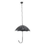 GLOBOSTAR® UMBRELLA 01407 Vintage Κρεμαστό Φωτιστικό Οροφής με Ντουί 5 x E27 AC 220-240V IP20 - Ασημί - Μ60 x Π60 x Y65cm - Image 4