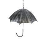 GLOBOSTAR® UMBRELLA 01407 Vintage Κρεμαστό Φωτιστικό Οροφής με Ντουί 5 x E27 AC 220-240V IP20 - Ασημί - Μ60 x Π60 x Y65cm - Image 7