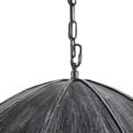 GLOBOSTAR® UMBRELLA 01407 Vintage Κρεμαστό Φωτιστικό Οροφής με Ντουί 5 x E27 AC 220-240V IP20 - Ασημί - Μ60 x Π60 x Y65cm - Image 8