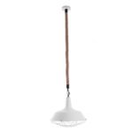 GLOBOSTAR® CRANE 01409 Vintage Κρεμαστό Φωτιστικό Οροφής με Ντουί 1 x E27 AC 220-240V IP20 - Λευκό & Μπεζ - Μ36 x Π36 x Υ31cm - Image 4