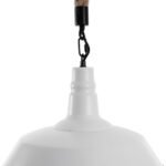 GLOBOSTAR® CRANE 01409 Vintage Κρεμαστό Φωτιστικό Οροφής με Ντουί 1 x E27 AC 220-240V IP20 - Λευκό & Μπεζ - Μ36 x Π36 x Υ31cm - Image 8