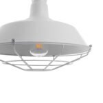 GLOBOSTAR® CRANE 01409 Vintage Κρεμαστό Φωτιστικό Οροφής με Ντουί 1 x E27 AC 220-240V IP20 - Λευκό & Μπεζ - Μ36 x Π36 x Υ31cm - Image 9