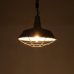 GLOBOSTAR® CRANE 01411 Vintage Κρεμαστό Φωτιστικό Οροφής με Ντουί 1 x E27 AC 220-240V IP20 - Γκρι & Μπεζ - Μ36 x Π36 x Y31cm - Image 3