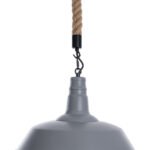 GLOBOSTAR® CRANE 01411 Vintage Κρεμαστό Φωτιστικό Οροφής με Ντουί 1 x E27 AC 220-240V IP20 - Γκρι & Μπεζ - Μ36 x Π36 x Y31cm - Image 8