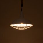 GLOBOSTAR® PUPPET 01412 Vintage Κρεμαστό Φωτιστικό Οροφής με Ντουί 1 x E27 AC 220-240V IP20 - Λευκό & Μπεζ - Μ36 x Π36 x Y31cm - Image 3