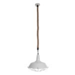 GLOBOSTAR® PUPPET 01412 Vintage Κρεμαστό Φωτιστικό Οροφής με Ντουί 1 x E27 AC 220-240V IP20 - Λευκό & Μπεζ - Μ36 x Π36 x Y31cm - Image 4