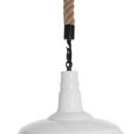 GLOBOSTAR® PUPPET 01412 Vintage Κρεμαστό Φωτιστικό Οροφής με Ντουί 1 x E27 AC 220-240V IP20 - Λευκό & Μπεζ - Μ36 x Π36 x Y31cm - Image 8