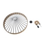 GLOBOSTAR® SAHARA 01416 Boho Κρεμαστό Φωτιστικό Οροφής με Ντουί 1 x E27 AC 220-240V IP20 - Μπεζ & Μαύρο - Μ80 x Π80 x Y25cm - Image 10