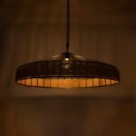 GLOBOSTAR® SAHARA 01416 Boho Κρεμαστό Φωτιστικό Οροφής με Ντουί 1 x E27 AC 220-240V IP20 - Μπεζ & Μαύρο - Μ80 x Π80 x Y25cm - Image 3