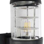 GLOBOSTAR® NEWI 01419 Μοντέρνο Φωτιστικό Τοίχου - Απλίκα με Ντουί 1 x E27 AC 220-240V IP20 - Μαύρο - Μ11 x Π17 x Υ25cm - Image 7