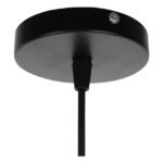 GLOBOSTAR® FLUTED 01421 Vintage Κρεμαστό Φωτιστικό Οροφής με Ντουί 1 x E27 AC 220-240V IP20 - Μαύρο & Μπεζ - Μ25 x Π25 x Y24cm - Image 8