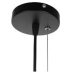 GLOBOSTAR® FLUTED 01422 Vintage Κρεμαστό Φωτιστικό Οροφής με Ντουί 1 x E27 AC 220-240V IP20 - Μαύρο & Μπεζ - Μ50 x Π50 x Y44cm - Image 8