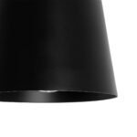 GLOBOSTAR® LANA 01424 Μοντέρνο Κρεμαστό Φωτιστικό Οροφής με Ντουί 1 x E27 AC 220-240V IP20 - Μαύρο & Καφέ - Μ13 x Π13 x Y17cm - Image 7