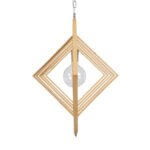 GLOBOSTAR® OCTAVE 01431 Μοντέρνο Κρεμαστό Φωτιστικό Οροφής με Ντουί 1 x E27 AC 220-240V IP20 - Μπεζ - Μ64 x Π64 x Y66cm - Image 8