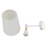 GLOBOSTAR® LYDFORD 01433 Μοντέρνο Φωτιστικό Τοίχου - Απλίκα με Ντουί 1 x E27 AC 220-240V IP20 - Λευκό & Μπέζ - Μ20 x Π28 x Υ36cm - Image 9