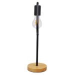 GLOBOSTAR® HONOR TRIANGLE 01436 Μοντέρνο Επιτραπέζιο Φωτιστικό Πορτατίφ με Ντουί 1 x E27 AC 220-240V IP20 - Μαύρο & Μπεζ - M20 x Π20 x Υ40cm - Image 5