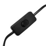 GLOBOSTAR® HONOR TRIANGLE 01436 Μοντέρνο Επιτραπέζιο Φωτιστικό Πορτατίφ με Ντουί 1 x E27 AC 220-240V IP20 - Μαύρο & Μπεζ - M20 x Π20 x Υ40cm - Image 8