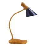 GloboStar® DRAPER 01437 Επιτραπέζιο Φωτιστικό Πορτατίφ LED 6W 500lm 360° DC 5V IP20 Φυσικό Λευκό 4500K Dimmable Μπεζ Ξύλο με Μαύρο Μέταλλο - Μ10 x Π14 x Υ33cm - 2 Xρόνια Εγγύηση - Image 3