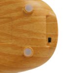 GloboStar® DRAPER 01438 Επιτραπέζιο Φωτιστικό Πορτατίφ LED 6W 500lm 360° DC 5V IP20 Φυσικό Λευκό 4500K Dimmable Μπεζ Ξύλο με Ασημί Μέταλλο - Μ10 x Π14 x Υ33cm - 2 Xρόνια Εγγύηση - Image 5