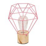 GLOBOSTAR® ANTLER 01442 Μοντέρνο Επιτραπέζιο Φωτιστικό LED 2.2W 154lm 360° DC 5V IP20 Θερμό Λευκό 2700K - DIODE - Ροζ & Μπεζ - Μ19 x Π19 x Υ23cm - 2 Χρόνια Εγγύηση - Image 5