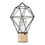 GLOBOSTAR® ANTLER 01443 Μοντέρνο Επιτραπέζιο Φωτιστικό LED 2.2W 154lm 360° DC 5V IP20 Θερμό Λευκό 2700K - DIODE - Μαύρο & Μπεζ - Μ19 x Π19 x Υ29cm - 2 Χρόνια Εγγύηση - Image 4