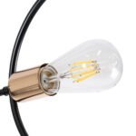 GLOBOSTAR® NEXUS 01446 Μοντέρνο Φωτιστικό Οροφής με Ντουί 6 x E27 AC 220-240V IP20 - Μαύρο & Χάλκινο - Μ105 x Π105 x Υ70cm - Image 6