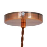 GLOBOSTAR® MANHATTAN 01453 Μοντέρνο Κρεμαστό Φωτιστικό Οροφής με Ντουί 1 x E27 AC 220-240V IP20 - Χάλκινο - Μ11 x Π11 x Υ14cm - Image 7