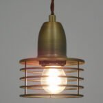 GLOBOSTAR® MANHATTAN 01454 Μοντέρνο Κρεμαστό Φωτιστικό Οροφής με Ντουί 1 x E27 AC 220-240V IP20 - Μπρούτζινο - Μ11 x Π11 x Υ14cm - Image 3