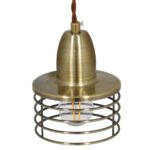 GLOBOSTAR® MANHATTAN 01455 Μοντέρνο Κρεμαστό Φωτιστικό Οροφής με Ντουί 1 x E27 AC 220-240V IP20 - Μπρούτζινο - Μ11 x Π11 x Υ14cm - Image 7