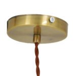 GLOBOSTAR® MANHATTAN 01455 Μοντέρνο Κρεμαστό Φωτιστικό Οροφής με Ντουί 1 x E27 AC 220-240V IP20 - Μπρούτζινο - Μ11 x Π11 x Υ14cm - Image 8