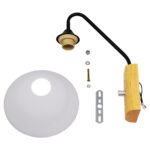 GLOBOSTAR® ALESSIA 01457 Μοντέρνο Φωτιστικό Τοίχου - Απλίκα με Ντουί 1 x E27 AC 220-240V IP20 - Μπεζ & Μαύρο - Μ18 x Π26 x Υ29cm - Image 7