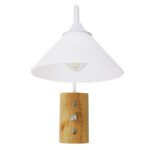 GLOBOSTAR® ALESSIA 01458 Μοντέρνο Φωτιστικό Τοίχου - Απλίκα με Ντουί 1 x E27 AC 220-240V IP20 - Μπεζ & Λευκό - Μ18 x Π26 x Υ29cm - Image 3