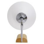 GLOBOSTAR® ALESSIA 01459 Μοντέρνο Φωτιστικό Τοίχου - Απλίκα με Ντουί 1 x E27 AC 220-240V IP20 - Μπεζ & Ασημί - Μ18 x Π26 x Υ29cm - Image 5