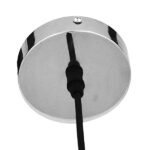 GLOBOSTAR® DIXAR 01463 Μοντέρνο Κρεμαστό Φωτιστικό Οροφής με Ντουί 1 x E27 AC 220-240V IP20 - Μπλε & Ασημί - Μ28 x Π28 x Υ40cm - Image 6