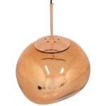 GLOBOSTAR® DIXAR 01465 Μοντέρνο Κρεμαστό Φωτιστικό Οροφής με Ντουί 1 x E27 AC 220-240V IP20 - Χάλκινο Φιμέ - Μ36 x Π36 x Υ45cm - Image 4