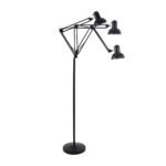 GLOBOSTAR® AUDREY 01468 Vintage Επιδαπέδιο Φωτιστικό με Ντουί 1 x E27 AC 220-240V IP20 - Μαύρο - Μ15 x Π15 x Υ190cm - Image 4